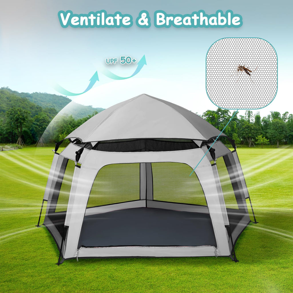 Pop-up Play Tent with Canopy Travel Bag T2396