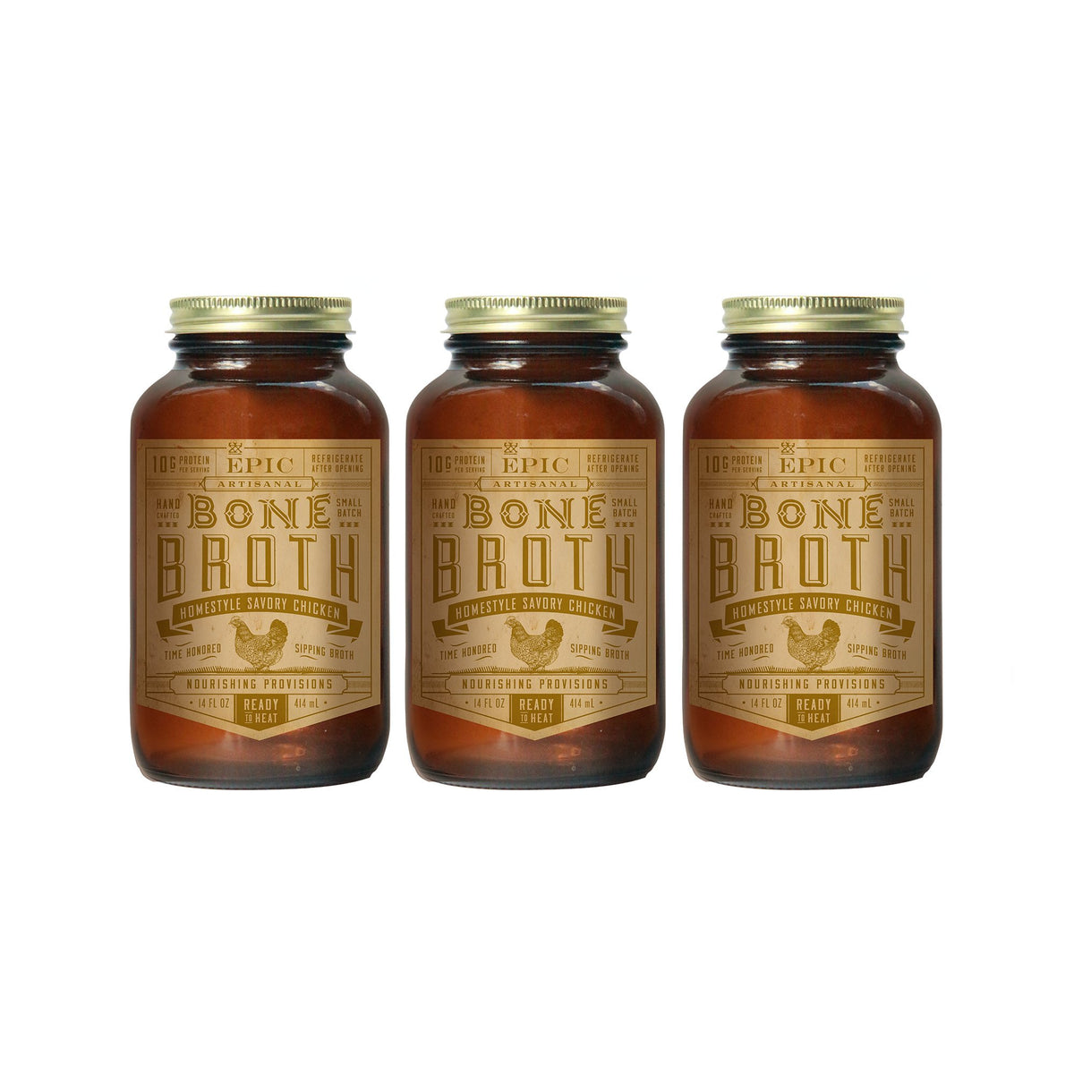 Homestyle Savory Chicken Bone Broth 14 oz. 3 Pack S65861