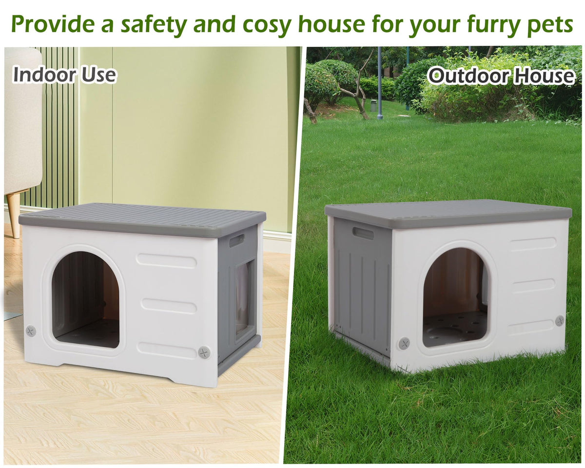 Waterproof Plastic Cat House U32122