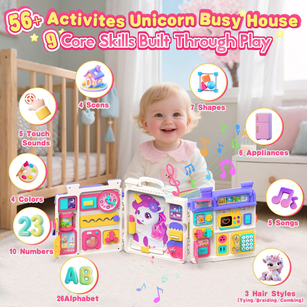 Montessori Busy Board for 1-2 Year Old A642159