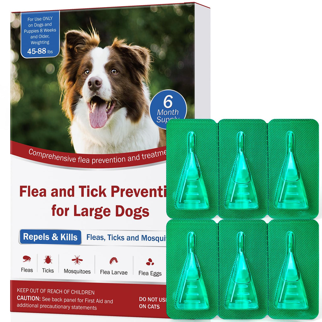 Flea and Tick Prevention for Large Dogs 45 to 88 lbs T469