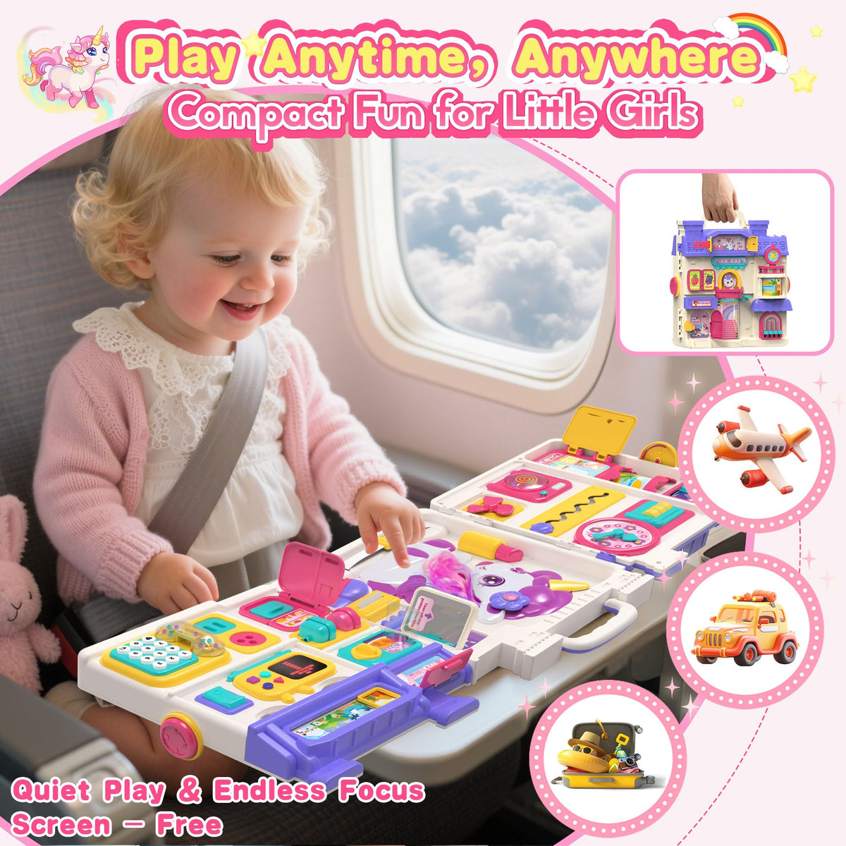 Montessori Busy Board for 1-2 Year Old A642159