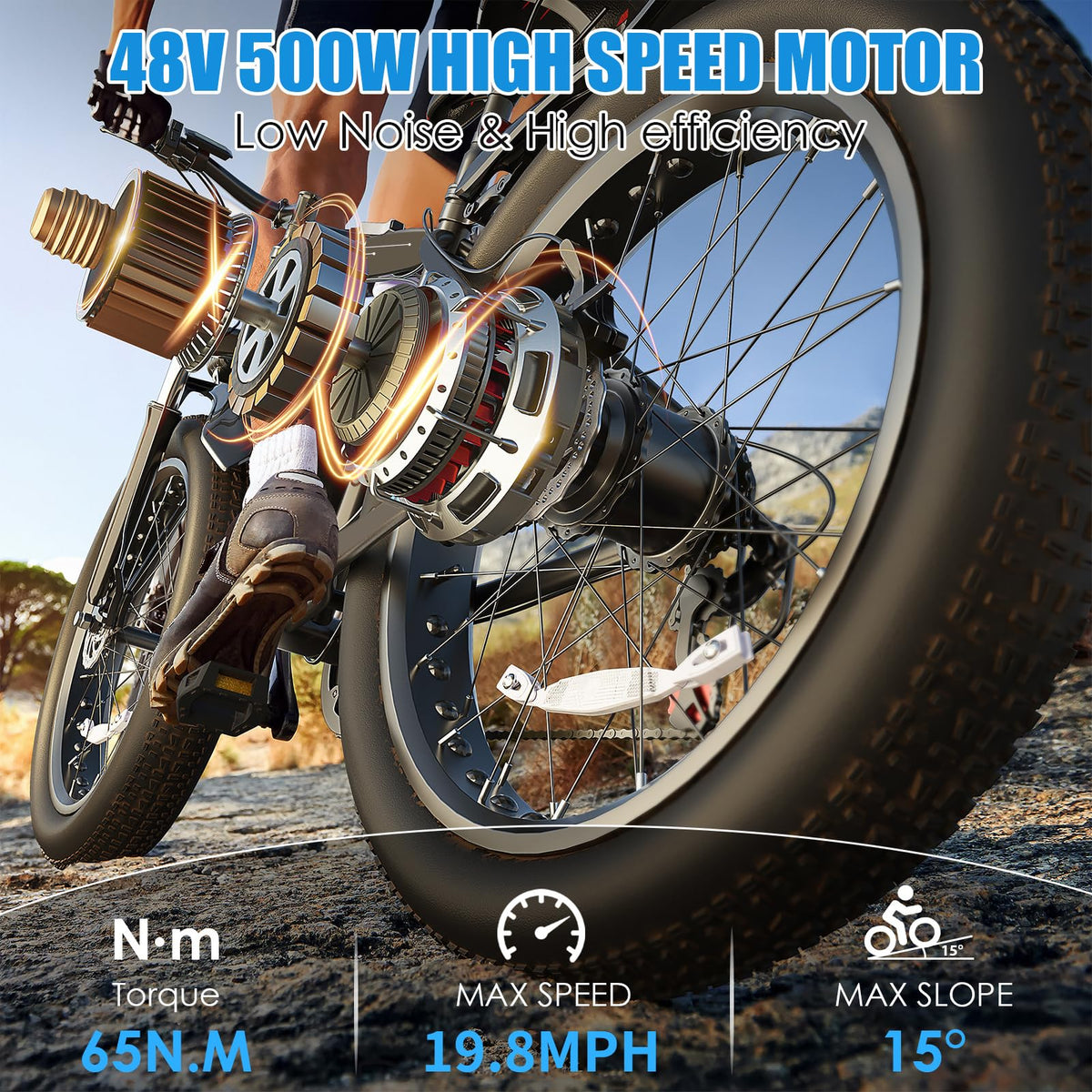 26" Fat Tire 48V 750W Electric Bike K86219