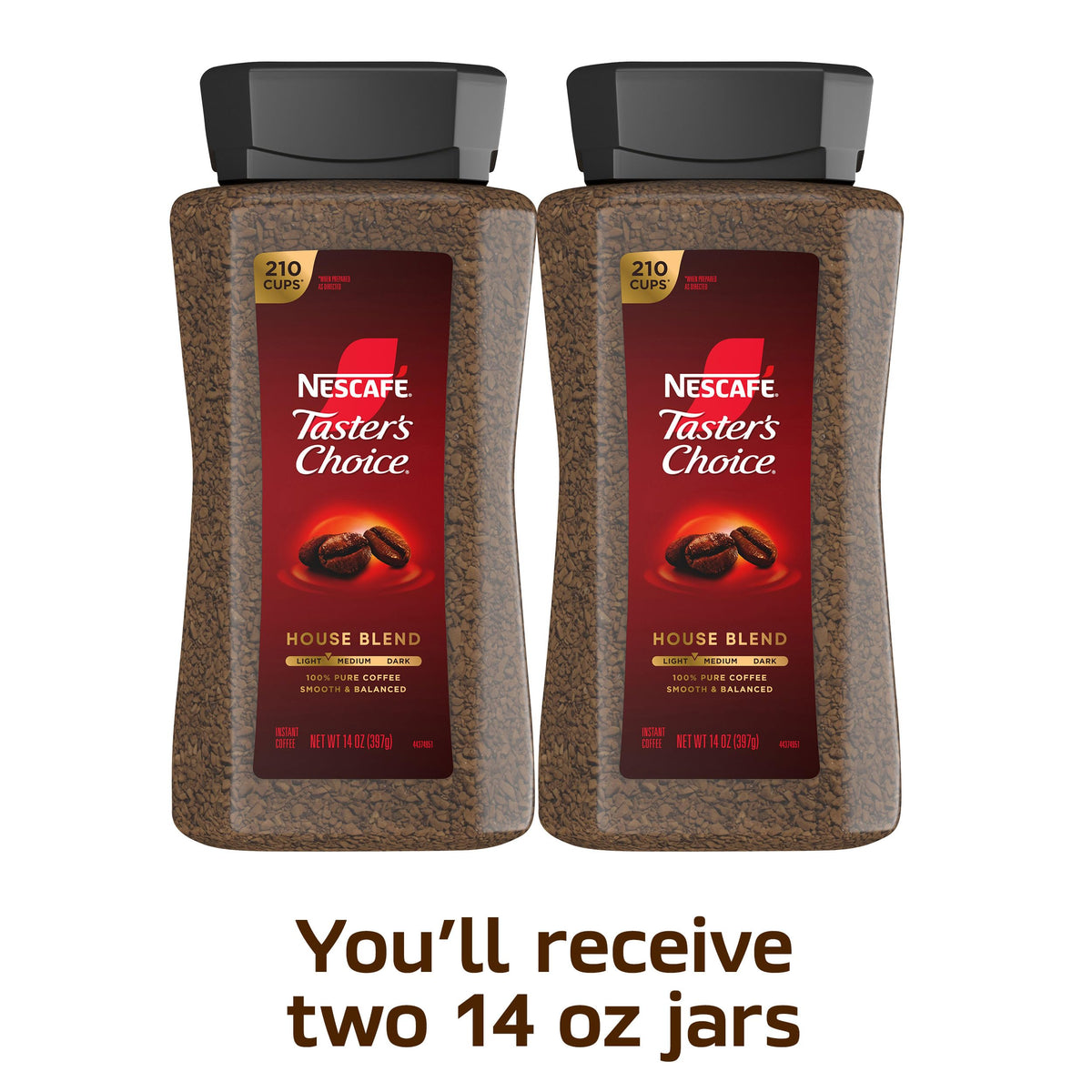 Instant Coffee 2 Jars 14 oz W3602