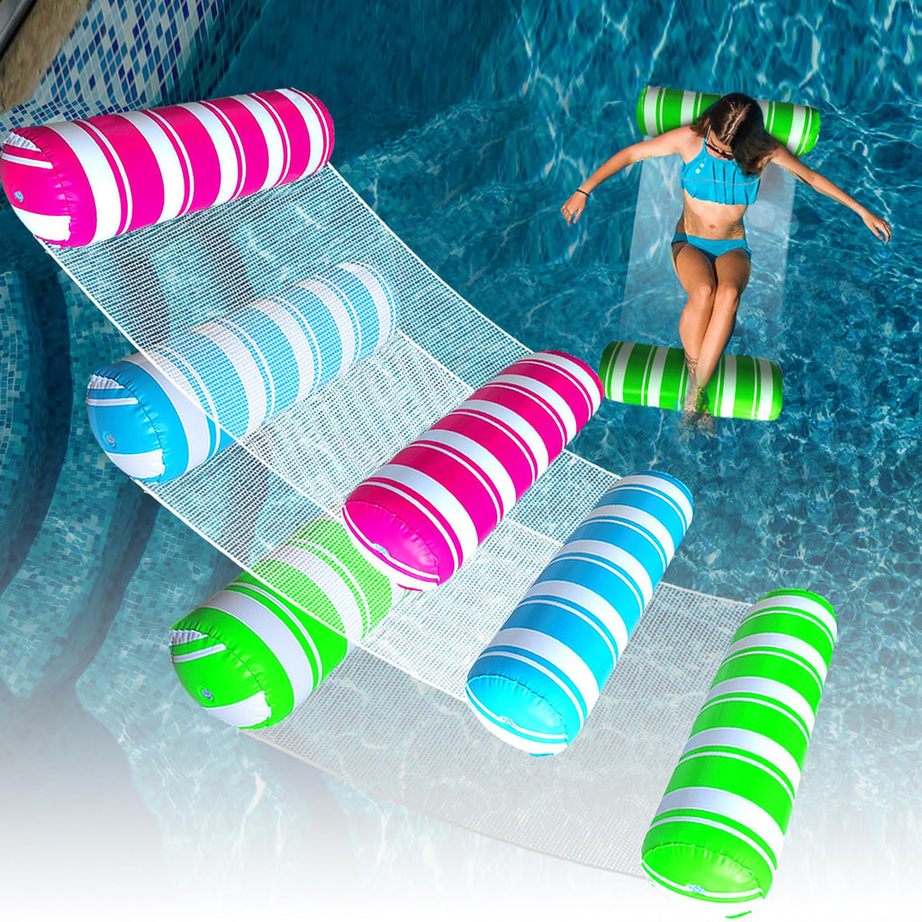 3 Pack Inflatable Pool Floats Adult Size Water Hammock Z3548