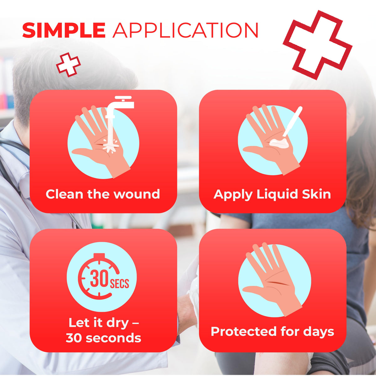Waterproof Liquid Bandage 10 Count W542