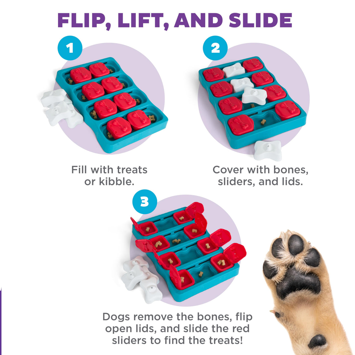 Dog Brick Dog Toy Treat Puzzle M6327