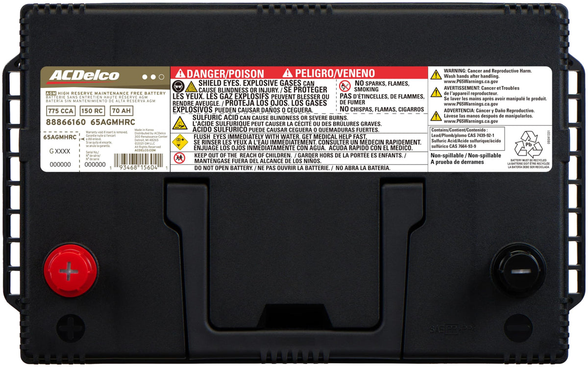 AGM BCI Group 65 Battery E370025