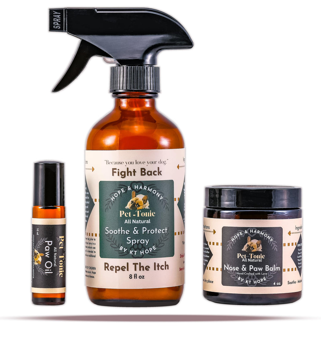 Nose and Paw Balm, Paw Oil, Soothe and Protect Spray Bundle Y53252