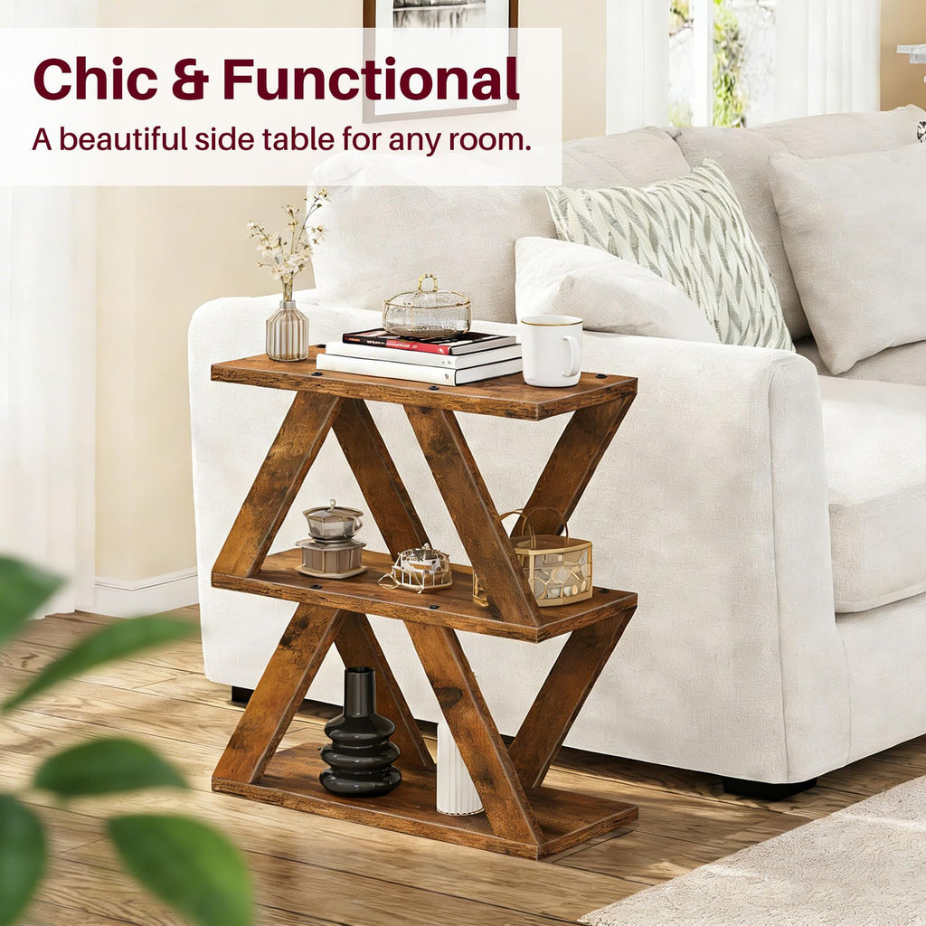 3 Tier Side Table with Storage Shelves N37329
