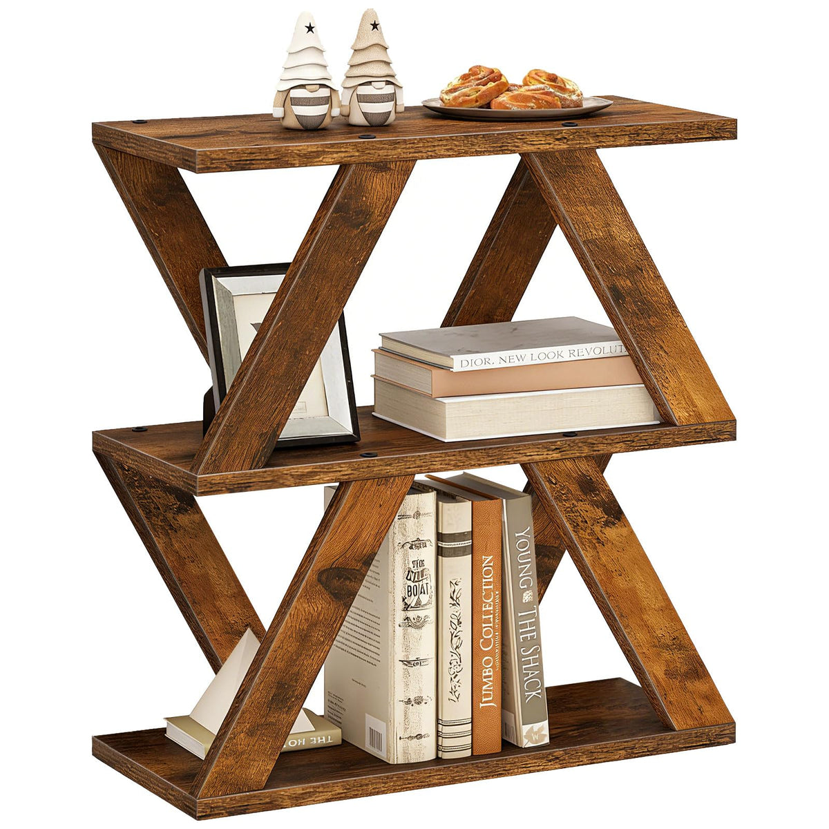 3 Tier Side Table with Storage Shelves N37329