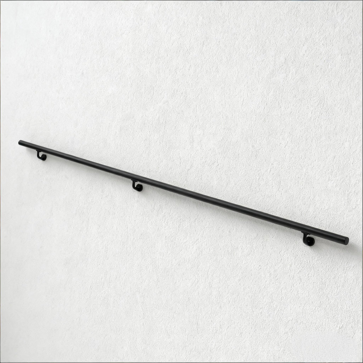 7 FT Matte Black Aluminum Handrail Set W343647