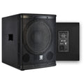 18 inch 3000W Powered PA DJ Subwoofer with Class-D Amplifier, Black P28113