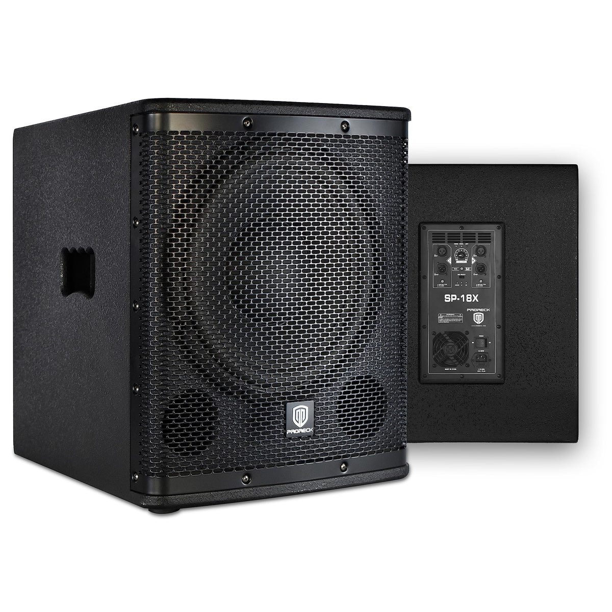 18 inch 3000W Powered PA DJ Subwoofer with Class-D Amplifier, Black P28113