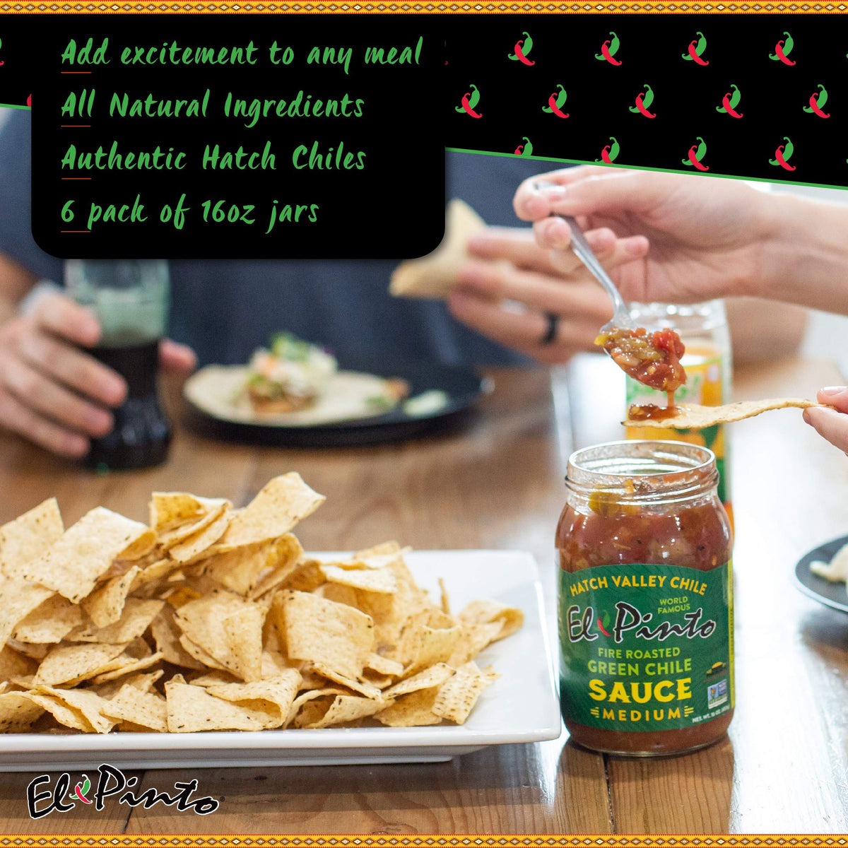 Green Chile Sauce Medium 16 Ounce Pack of 6 M253