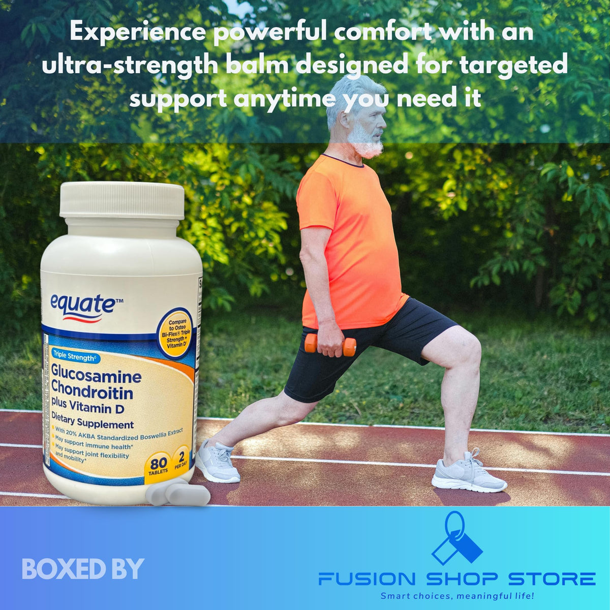Triple Strength Glucosamine Chondroitin Vitamin D Tablets 80ct C1392