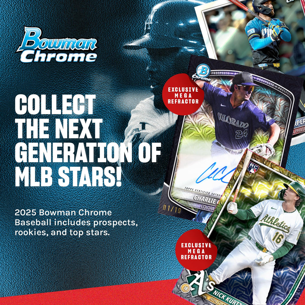 2025 Bowman Chrome MLB Baseball Mega Box A3330