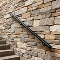 7 FT Matte Black Aluminum Handrail Set W343647